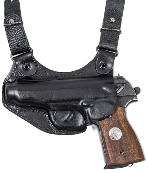 Kobura naplechnaya mod. T1M Colt-1911 gorizontal'nogo nosheniya-kozha-chernyj (Hol'ster)2